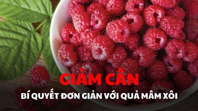 Bí quyết giảm cân đơn giản với quả mâm xôi