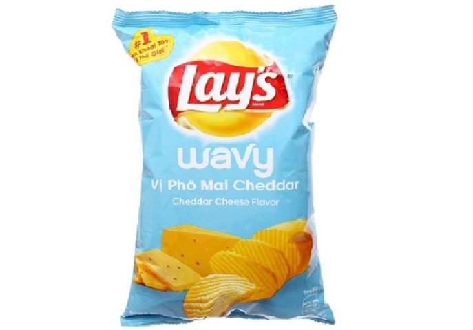 Bim bim khoai tây Lay's vị phô mai Cheddar, lựa chọn ăn vặt và vấn đề calo