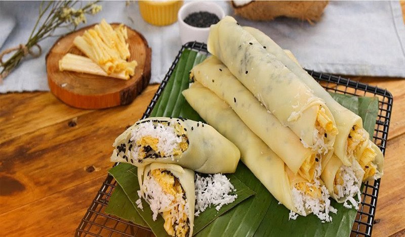 Bò bía ngọt với kẹo mạch nha và dừa