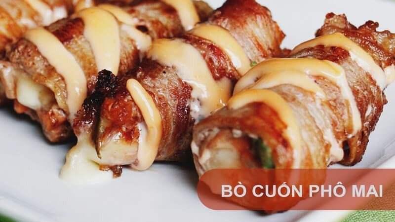 Bò cuộn phô mai chiên béo ngậy, món ăn sáng tạo