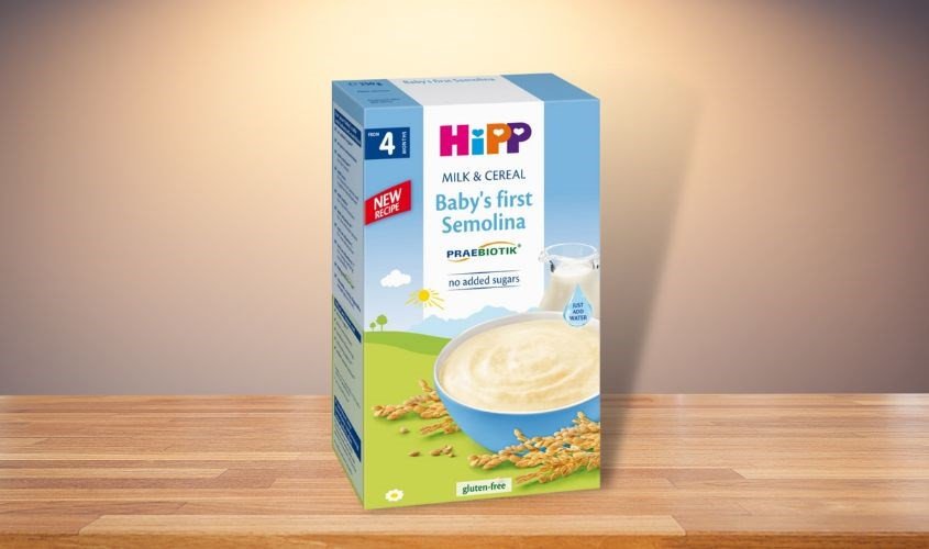 Bột ăn dặm khởi đầu HiPP sữa, ngũ cốc hộp 250g cho bé từ 4 tháng