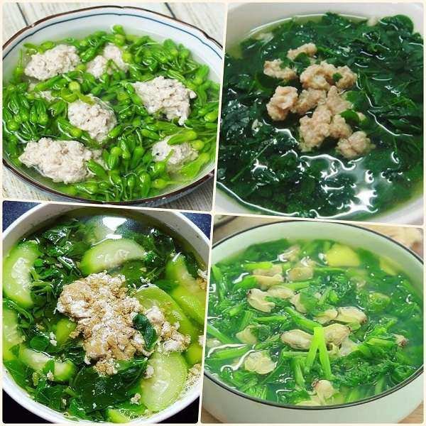 Bữa cơm gia đình với món gà kho sả ớt và canh rau củ