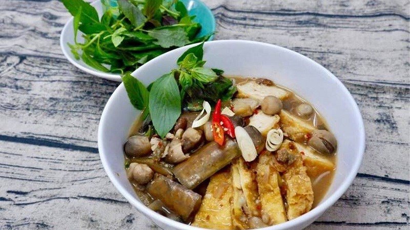 Bún mắm chay hương vị miền Tây đặc trưng