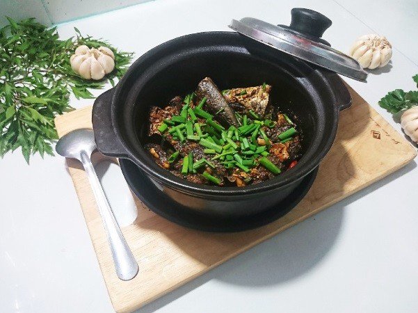 Cá nục kho tiêu sau khi hoàn thành