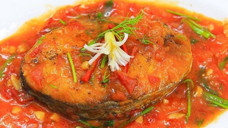 cá thu sốt cà chua hấp dẫn