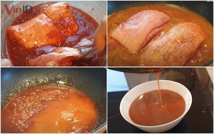 Các bước chế biến sốt xá xíu ăn bánh mì