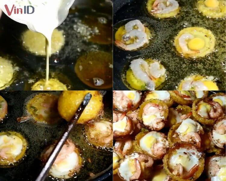 Các bước chiên bánh căn từ bột gạo