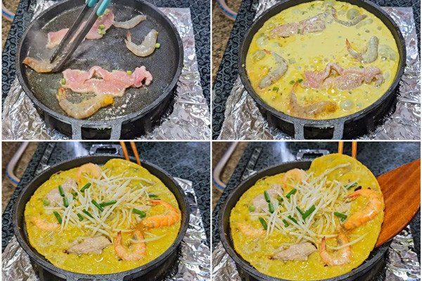 Các bước đổ bánh xèo miền Trung đơn giản mà ngon
