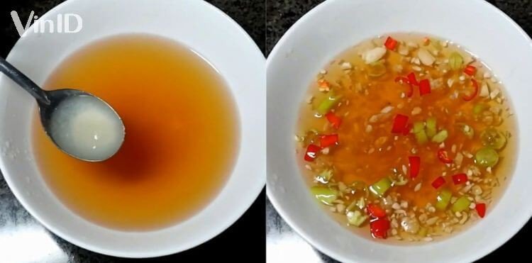 Các bước làm nước mắm chấm bánh căn