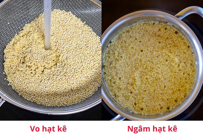 Các bước sơ chế hạt kê trước khi nấu bằng nồi cơm điện