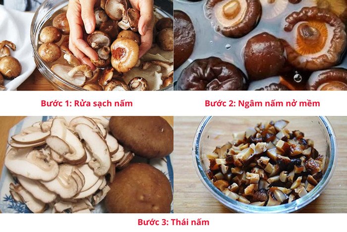 Các bước sơ chế nấm hương khô