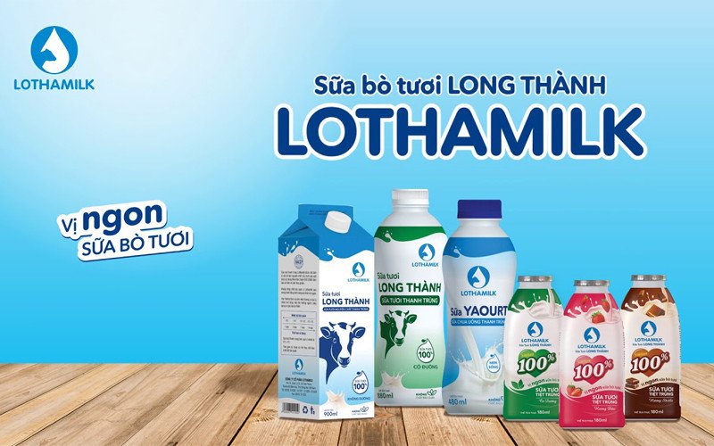 Các loại sữa bò tươi Long Thành đa dạng hương vị