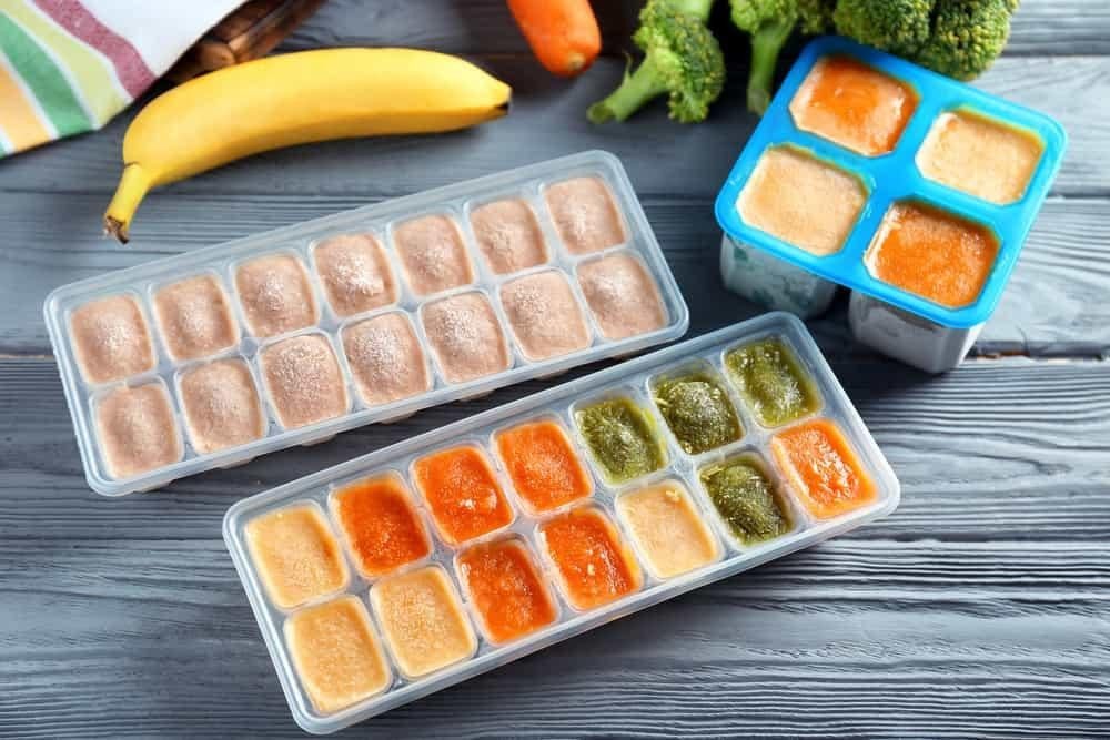 Các loại thực phẩm đa dạng dùng để nấu cháo cho bé ăn dặm