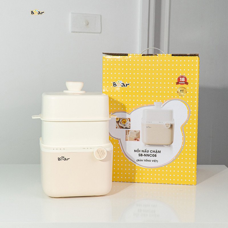 Các lưu ý khi sử dụng nồi nấu cháo chậm Bear 0.8L