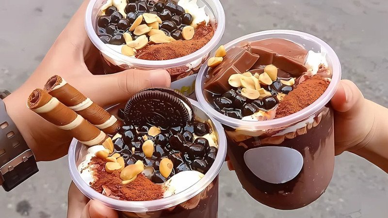 Các nguyên liệu chính để làm món milo dầm tại nhà