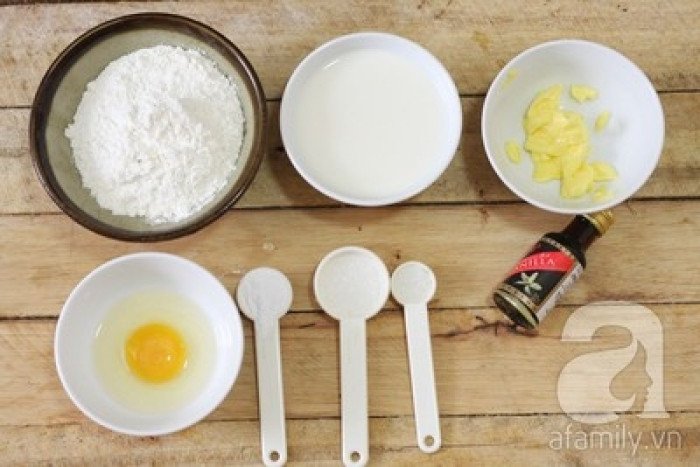 Các nguyên liệu cơ bản để làm bánh pancake bơ mật ong tươi ngon