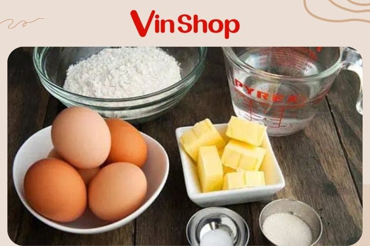 Các nguyên liệu cơ bản để thực hiện cách làm bánh quy bằng nồi chiên không dầu