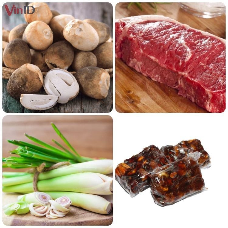 Các nguyên liệu tươi ngon cần có để làm lẩu nấm bò