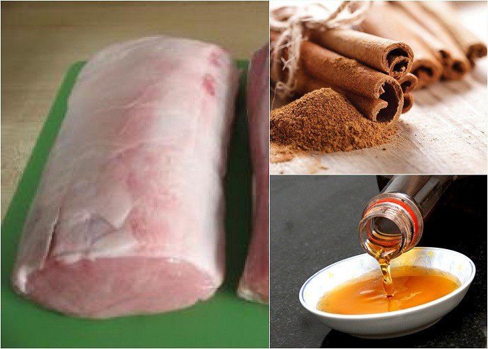 Các nguyên liệu tươi ngon chuẩn bị làm ruốc thịt lợn