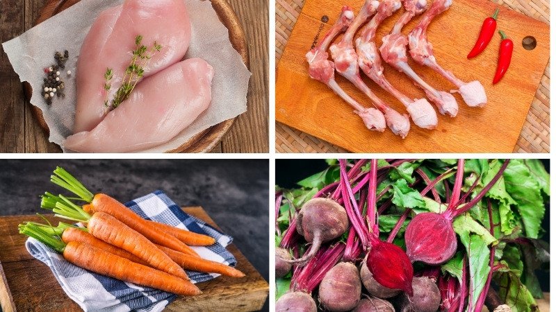 Các nguyên liệu tươi ngon để chuẩn bị cách nấu canh gà với rau củ