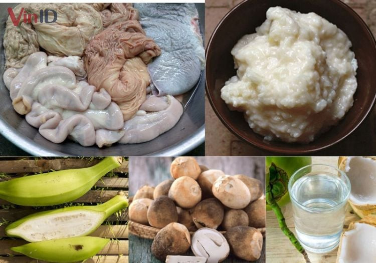 Các nguyên liệu tươi ngon để làm lẩu lòng nhúng mẻ