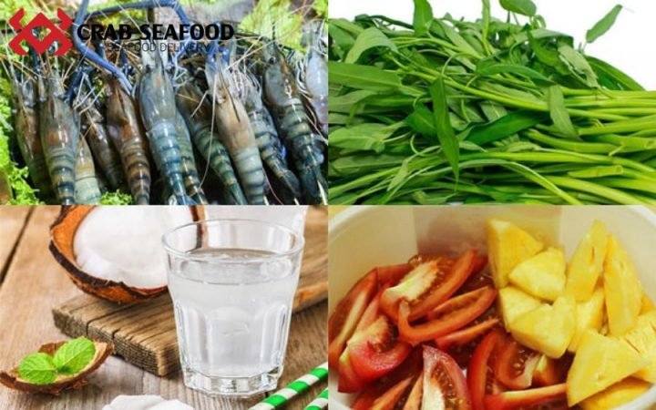 Cách Nấu Lẩu Tôm 5 Ri Chuẩn Vị Đồng Nai, Thơm Ngon Hấp Dẫn Các nguyên liệu tươi ngon để nấu Lẩu Tôm 5 Ri