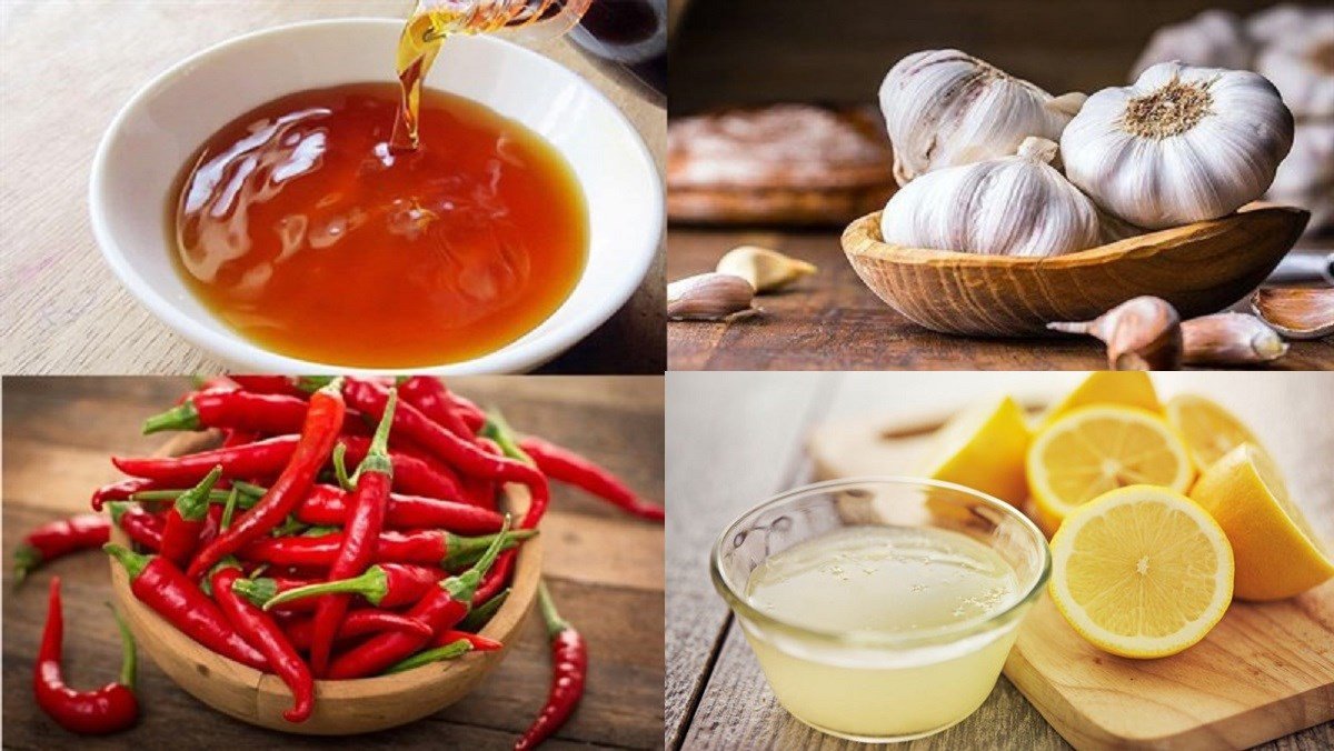 Các nguyên liệu tươi ngon để pha nước chấm bún thịt nướng
