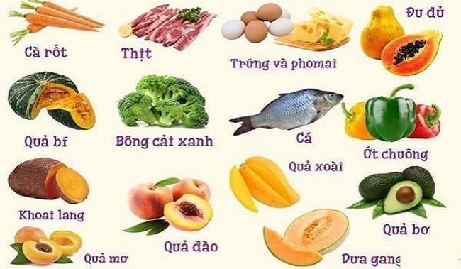 Các nhóm thực phẩm dinh dưỡng cho cháo ăn dặm của bé