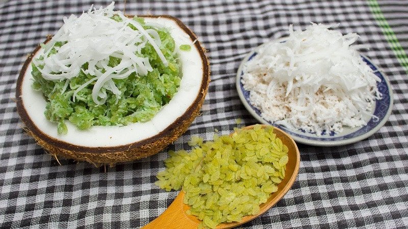 Các thành phần dinh dưỡng của cốm dẹp và dừa nạo