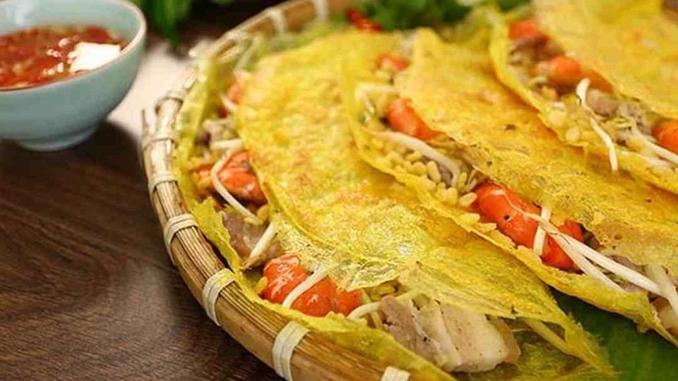 cách làm bánh xèo ngon