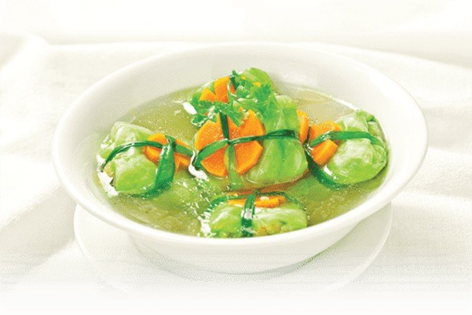 cách làm canh bắp cải cuốn thịt đơn giản