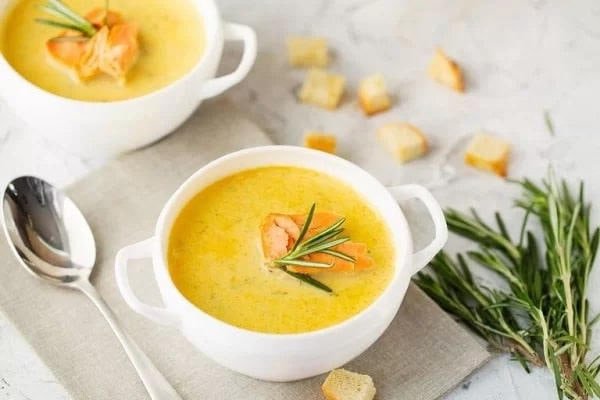 Cách nấu bột ăn dặm truyền thống cá hồi bí đỏ