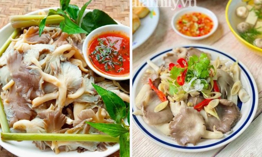 cách nấu các món chay nấm hấp sả