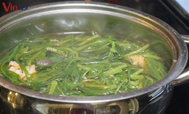 cách nấu canh rau muống thịt tại Nấu Chuẩn Ăn Ngon