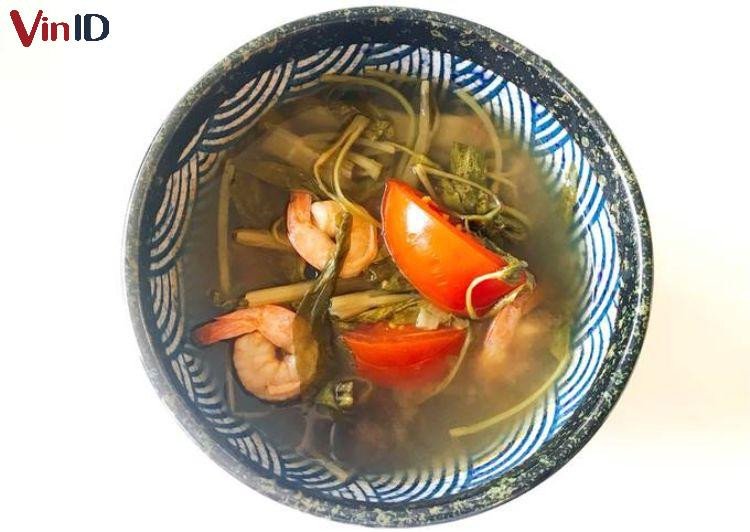 cách nấu canh rau muống tôm tại Nấu Chuẩn Ăn Ngon
