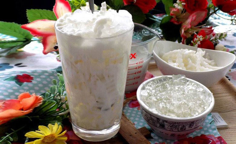 cách nấu chè dừa dầm