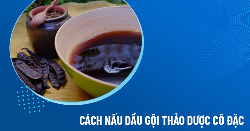 cách nấu dầu gội thảo dược tại nhà