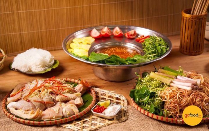 cách nấu lẩu gà lá giang miền Bắc
