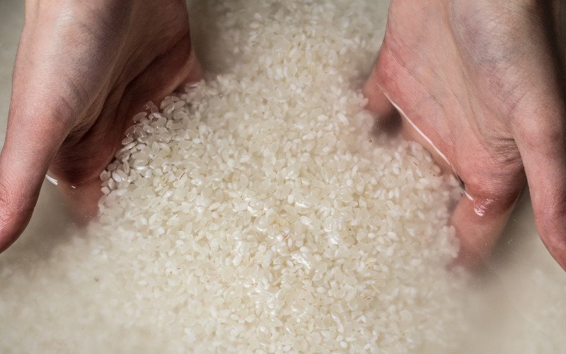Cách vo gạo nhẹ nhàng chuẩn bị nấu cháo rây