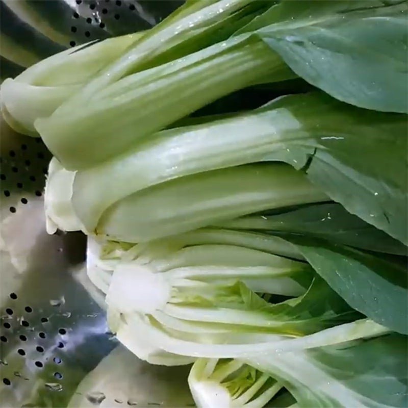 Cải chíp tươi sau khi sơ chế sạch sẽ