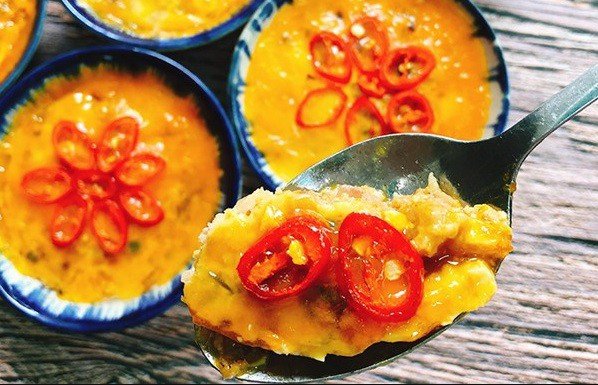 Cận cảnh đĩa mắm chưng thịt trứng vàng ươm, dễ dàng thưởng thức