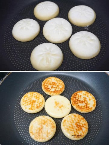 Cận cảnh nhân phô mai Hotteok tan chảy