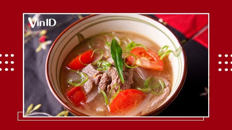 Canh cà chua thịt bò bổ dưỡng