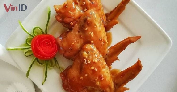 Cánh gà rô ti nước dừa ngọt thanh