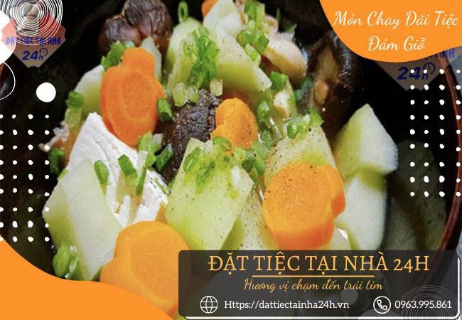 Canh nấm củ quả thập cẩm đầy đặn