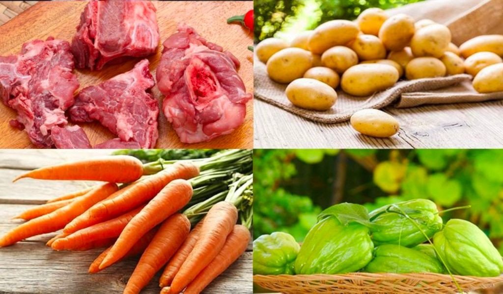 Canh rau củ thập cẩm hầm xương nóng hổi, bổ dưỡng