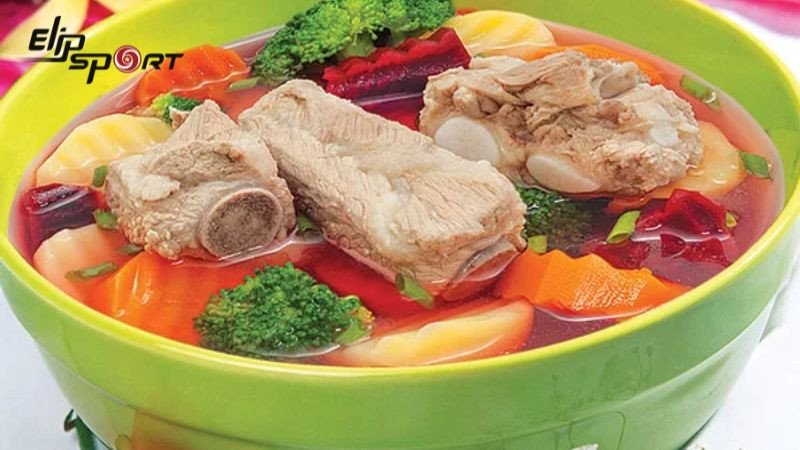 Canh sườn rau quả thơm ngon, chuẩn vị cho cả gia đình, là lựa chọn dinh dưỡng hơn 100g sườn chiên bao nhiêu calo