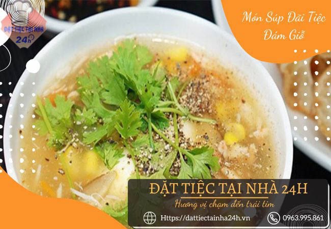 Canh súp cua đậm đà hương vị cho đám giỗ