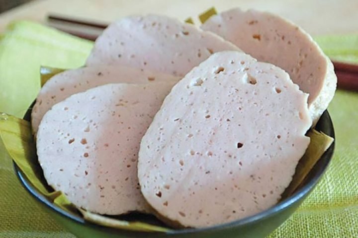 Chả thịt lợn hấp vàng ươm, thơm ngon