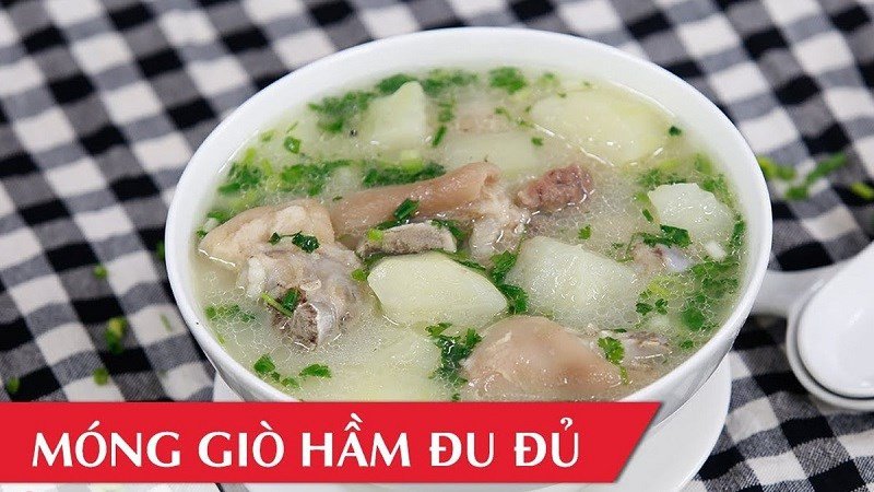 Chân giò hầm đu đủ giúp tăng cường sức khỏe